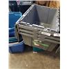 Image 4 : LOT OF VARIOUS STORAGE TOTES WITH BUILT IN LIDS