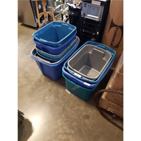 LOT OF VARIOUS STORAGE TOTES