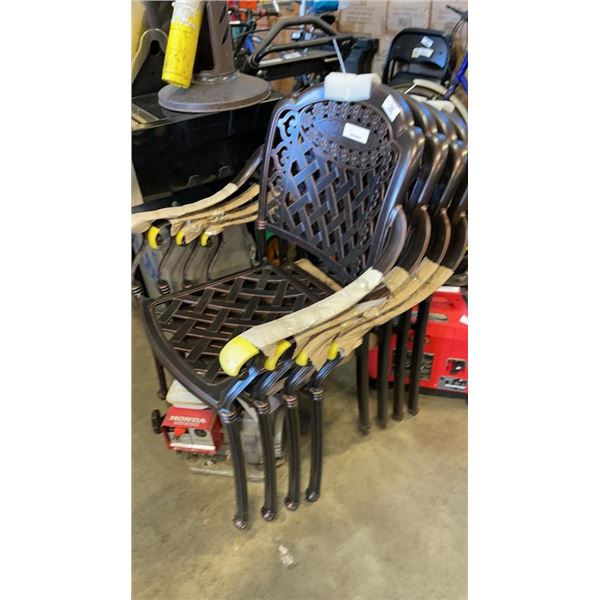 4 AS NEW PATIO CHAIRS