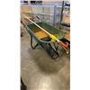 Image 1 : PLASTIC WHEELBARROW WITH WHEEL NEED TO BE ATTACHED WITH PRUNER