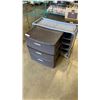 Image 1 : FABRIC CUBICLE ORGANIZER AND 3 DRAWER ORGANIZER