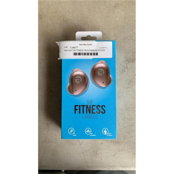 RAYCON THE FITNESS TW IN EARBUDS TESTED AND WORKING  - RETAIL $149