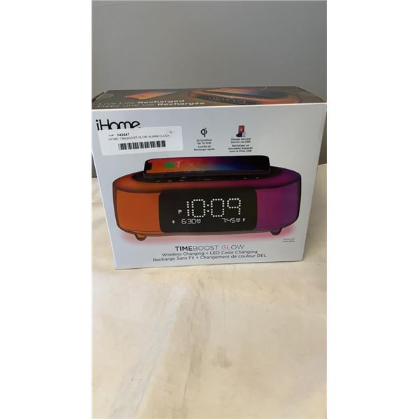 IHOME TIMEBOOST GLOW ALARM CLOCK