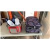 Image 1 : PURPLE LUGGAGE CARRYON WITH SIZE 10 SHOES AND SLIPPERS