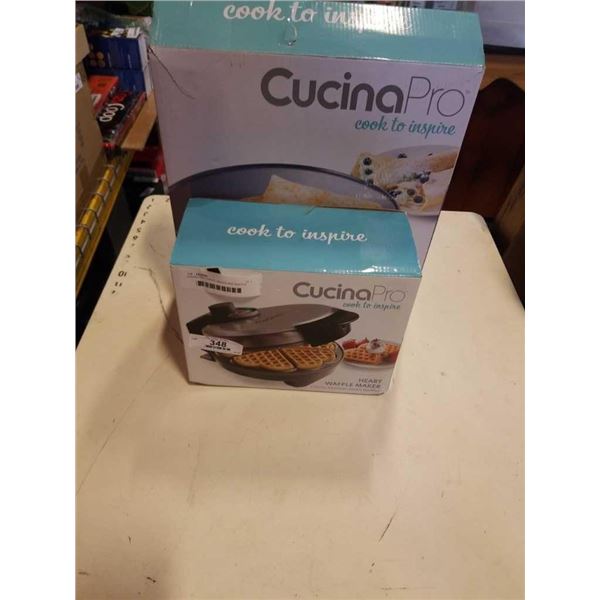 CUCINA PRO CREPE MAKER AND WAFFLE MAKER