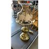 Image 2 : BRASS FIRE BOX WITH CAKE AND DOME SET 2 ELECTRIC OIL STYLE LAMPS