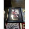 Image 3 : FRAMED DALE EARNDHART JR AND 2 METAL SIGNS