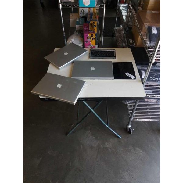 LOT OF APPLE MACBOOKS, KEYBOARD AND TABLET ALL FOR PARTS