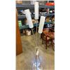 Image 2 : MODERN BRUSHED METAL 3 ARM FLOOR LAMP