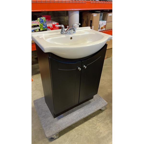 BATHROOM VANITY WITH SINK AND FAUCET