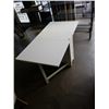 Image 1 : WHITE IKEA DROP SIDE TABLE W/ DRAWERS