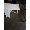 Image 5 : WHITE IKEA DROP SIDE TABLE W/ DRAWERS
