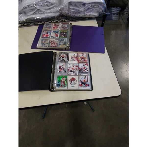 2 BINDERS OF HOCKEY CARDS