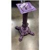 Image 1 : PURPLE CAST IRON PEDESTLE TABLE BASE