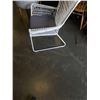 Image 6 : WHITE METAL AND WOVEN ARM CHAIR