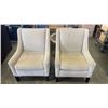 Image 1 : PAIR OF UPHOLSTERED ACCENT ARMCHAIRS