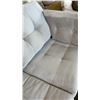 Image 3 : NEW MODERN GRAY MICRO SUEDE SOFA MSRP $1200