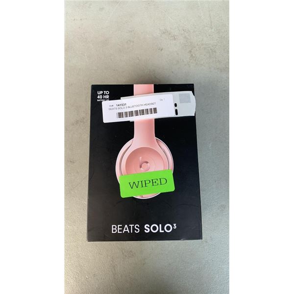 BEATS SOLO 3 BLUETOOTH HEADSET TESTED AND WORKING - RETAIL $249