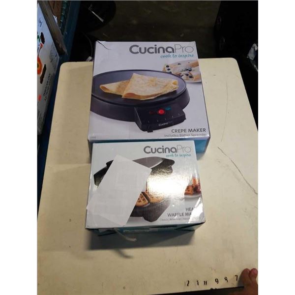 CUCINA PRO CREPE MAKER AND WAFFLE MAKER