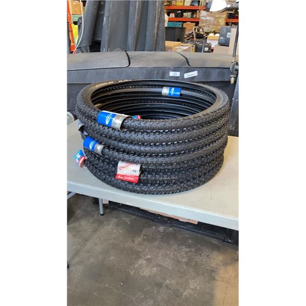 7 NEW SCHWALBE AND CHOAYANG BICYCLE TIRES  APPROX RETAIL $220