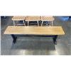 Image 1 : 5FT WOOD BENCH