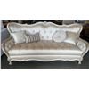 Image 1 : NEW MICHEAL AMINI LAVELLE CLASSIC PEARL TUFTED VELVET SOFA MSRP $4137