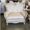 Image 1 : NEW MICHEAL AMINI LAVELLE CLASSIC PEARL TUFTED VELVET ARMCHAIR MSRP $1800