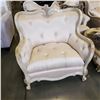 Image 3 : NEW MICHEAL AMINI LAVELLE CLASSIC PEARL TUFTED VELVET ARMCHAIR MSRP $1800