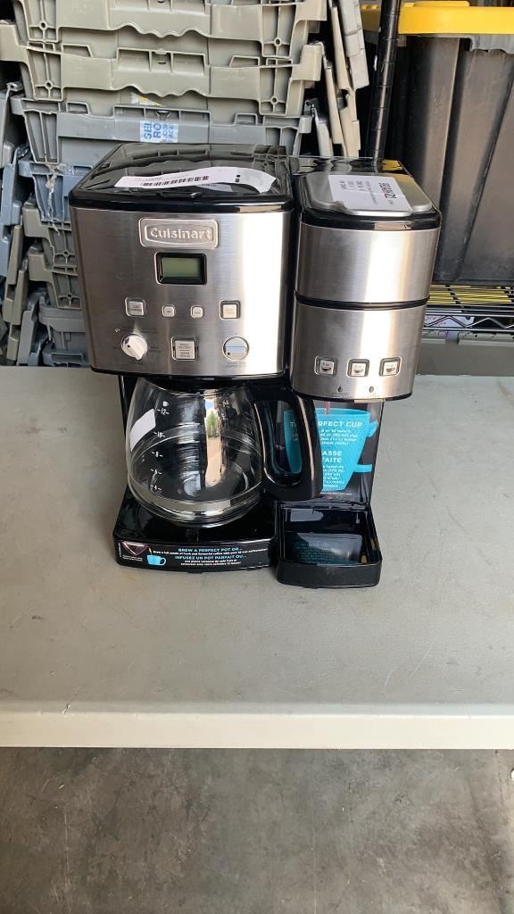 CUISINART 12-CUP CENTER PROGRAMMABLE COFFEE MAKER TESTED WORKING NO ...