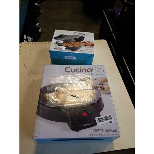 CUCINA PRO CREPE MAKER AND WAFFLE MAKER