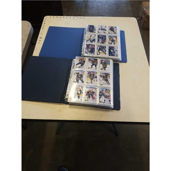 2 BINDERS OF HOCKEY CARDS