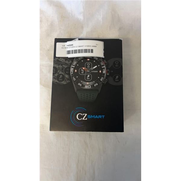 AS NEW CITIZEN CZ SMART HYBRID 44MM SMARTWATCH W/ CHARGER AND BAND - TESTED WORKING, RETAIL $449