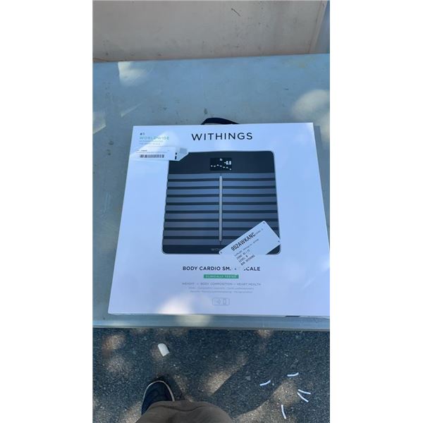 AS NEW WITHINGS BODY CARDIO SCALE TESTED AND WORKING - RETAIL $229