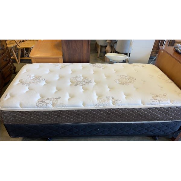 CONTOUR MARTELLO TWIN SIZE MATTRESS WITH BOXSPRING AND FRAME