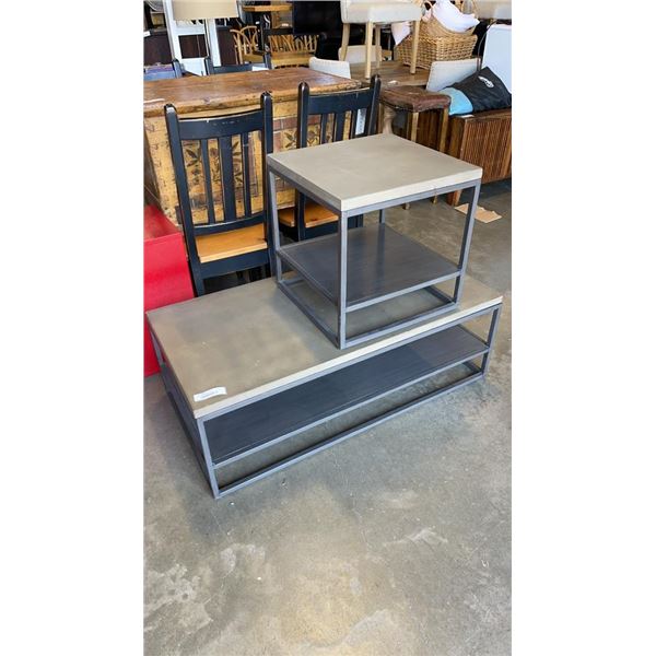 2 PC MODERN COFFEE AND END TABLE SET