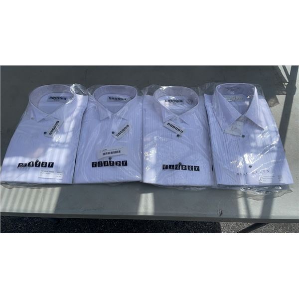 LOT OF 4 NEW CLASSY AND NEIL ALLYN FORMAL WEAR SHIRTS  SIZE M 32/33