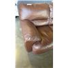 Image 2 : PALLISER HARLEY BROWN REAL LEATHER SOFA