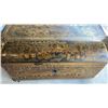 Image 3 : ANTIQUE CHINESE DAOGUANG PERIOD 19TH CENTURY GILT AND BLACK LAQUER TEA CHEST