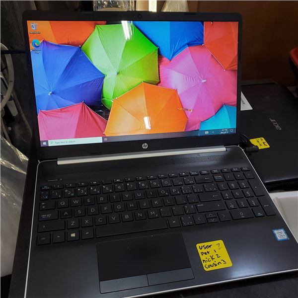 HP INTEL 15 LAPTOP TESTED AND WORKING