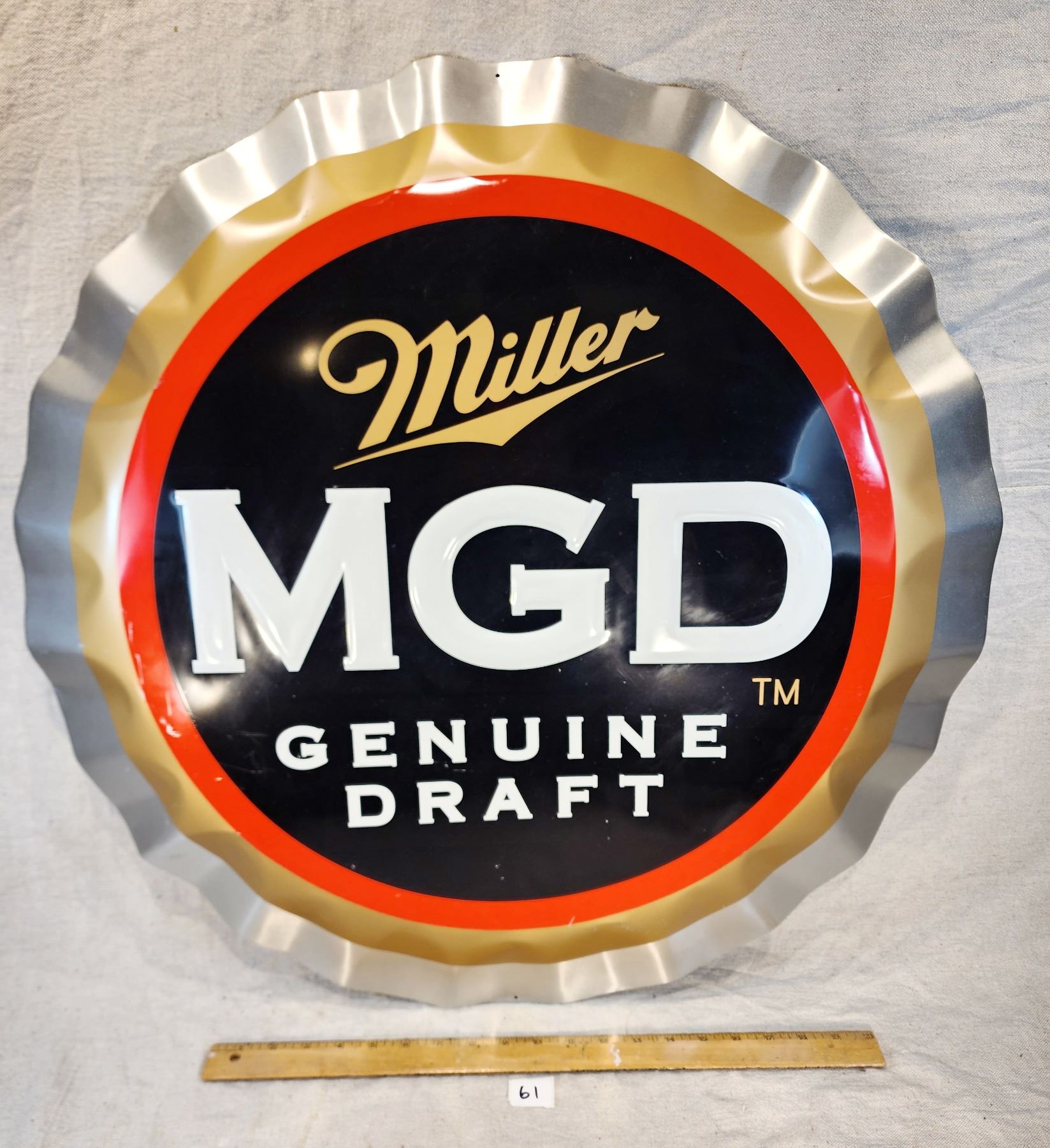 Metal Miller Genuine Draft Sign