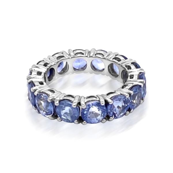 9.10ct Natural Ceylon Blue Sapphire 14K White Gold Ring