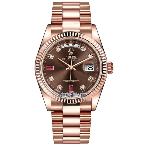 Rolex 36MM Day Date RG Model # 128235