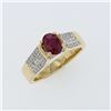 Image 1 : 1.05ct Natural Ruby 14K Yellow Gold Ring