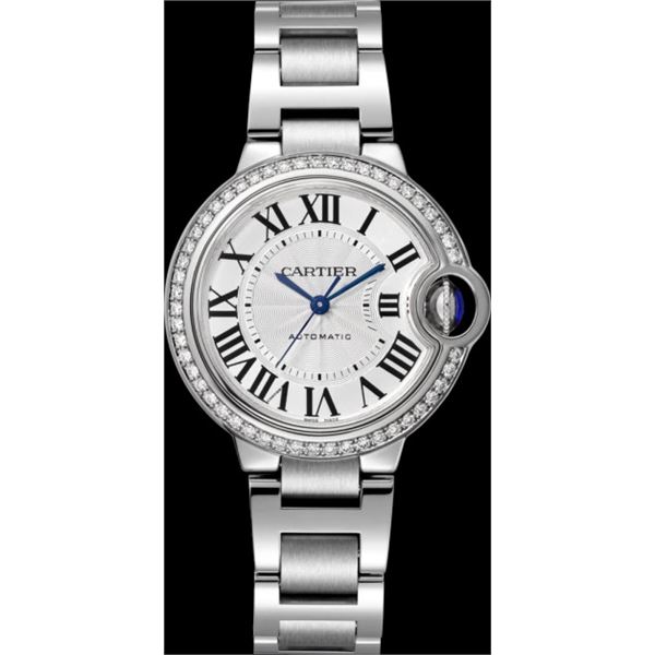 Cartier 33MM BB with Diamond Bezel Model #W4BB0016