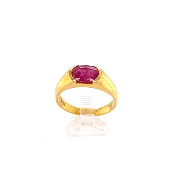 2.3ct Ruby 18K YG 6.33gm Ring