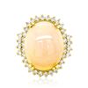 Image 1 : 20.6ct Natural OPAL 14K Yellow Gold 14.7gm Ring