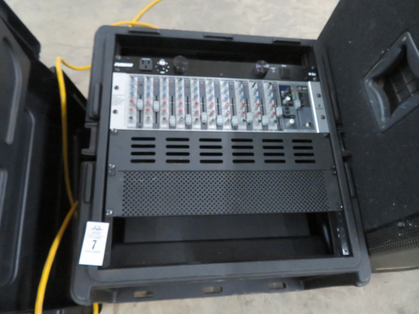Stage Audio Component Box w/Furman Splitter, Rack Pro, RX1202 FX Mixer