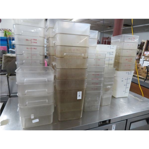 Assorted Cambro Measuring Bins