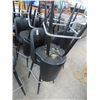 Image 1 : 12-Black Padded Swivel Bar Stools - 12 X $