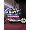 Image 1 : Bud Light 25th Anniversary Neon Sign - No Shipping